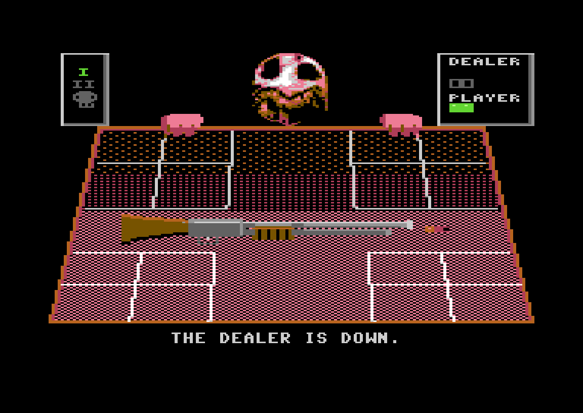The Dealer is down: winning a round of Buckshot Roulette on the C64